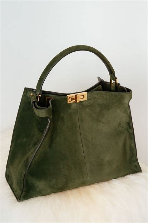 fendi peekaboo dark green|Fendi peekaboo sizes.